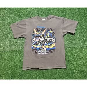 Vintage 2009 Full Throttle Motorcycle Drag Racing Shirt